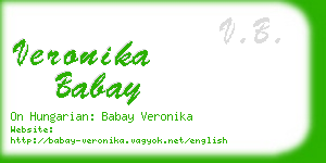 veronika babay business card